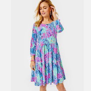 Lilly Pulitzer Geanna Swing Dress in Porto Blue You've Been Spotted